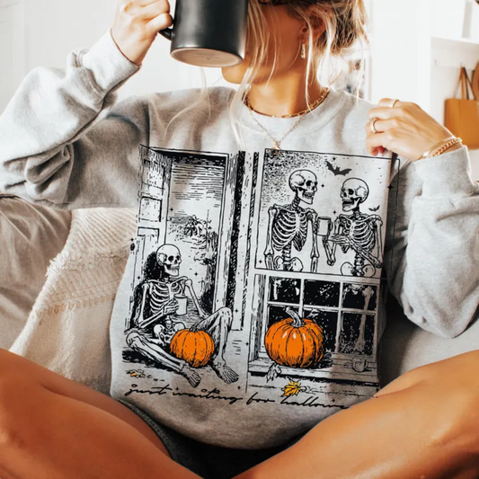 Just Waiting for Halloween Crewneck