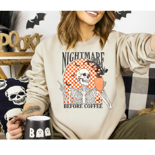 Nightmare Before Coffee Crewneck