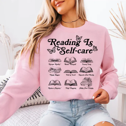 Reading is Self Care Crewneck