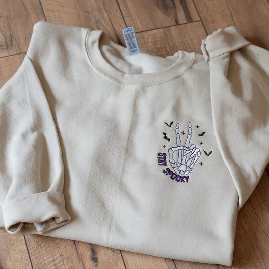 Stay Spooky Embroidered Crewneck
