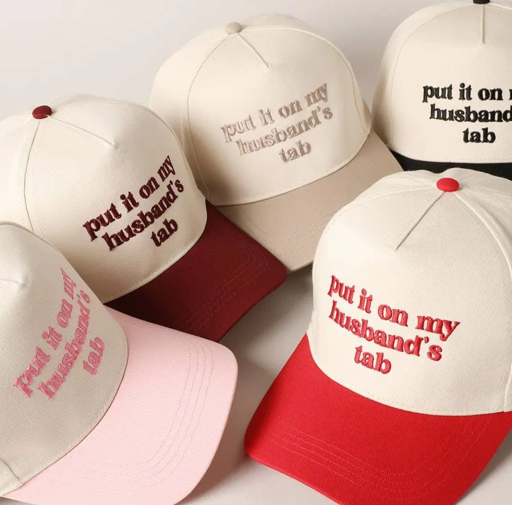 Put it on my Husbands Tab Hat
