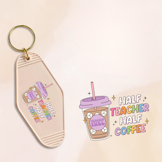 Half Teacher Keychain