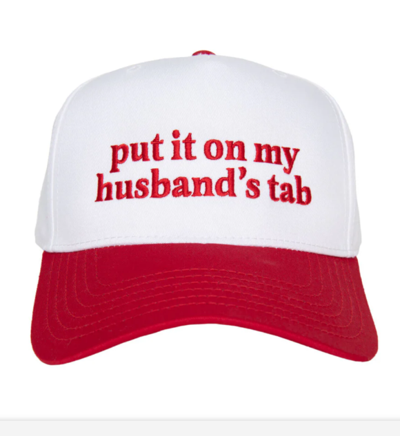 Put it on my Husbands Tab Hat