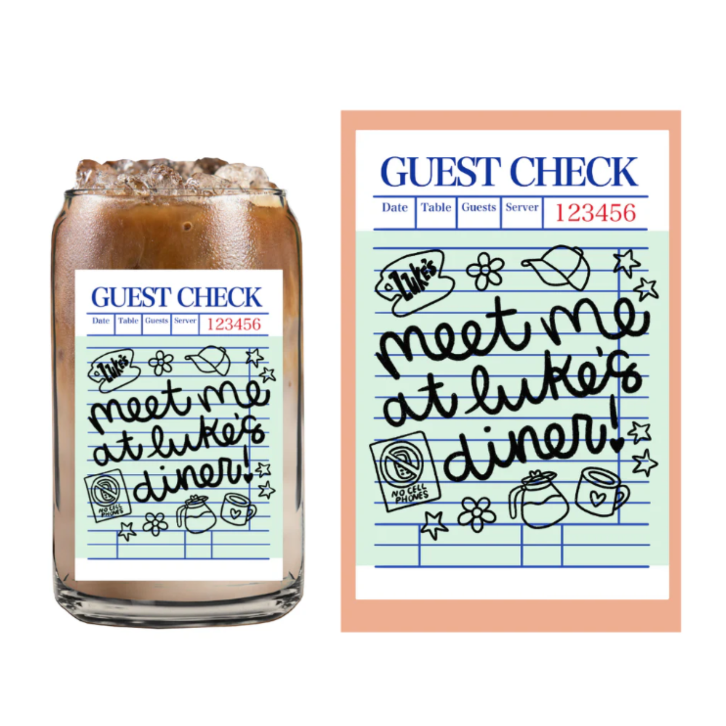 Lukes Diner Check Cup