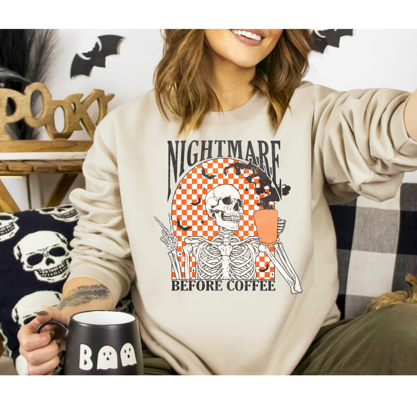 Nightmare Before Coffee Crewneck