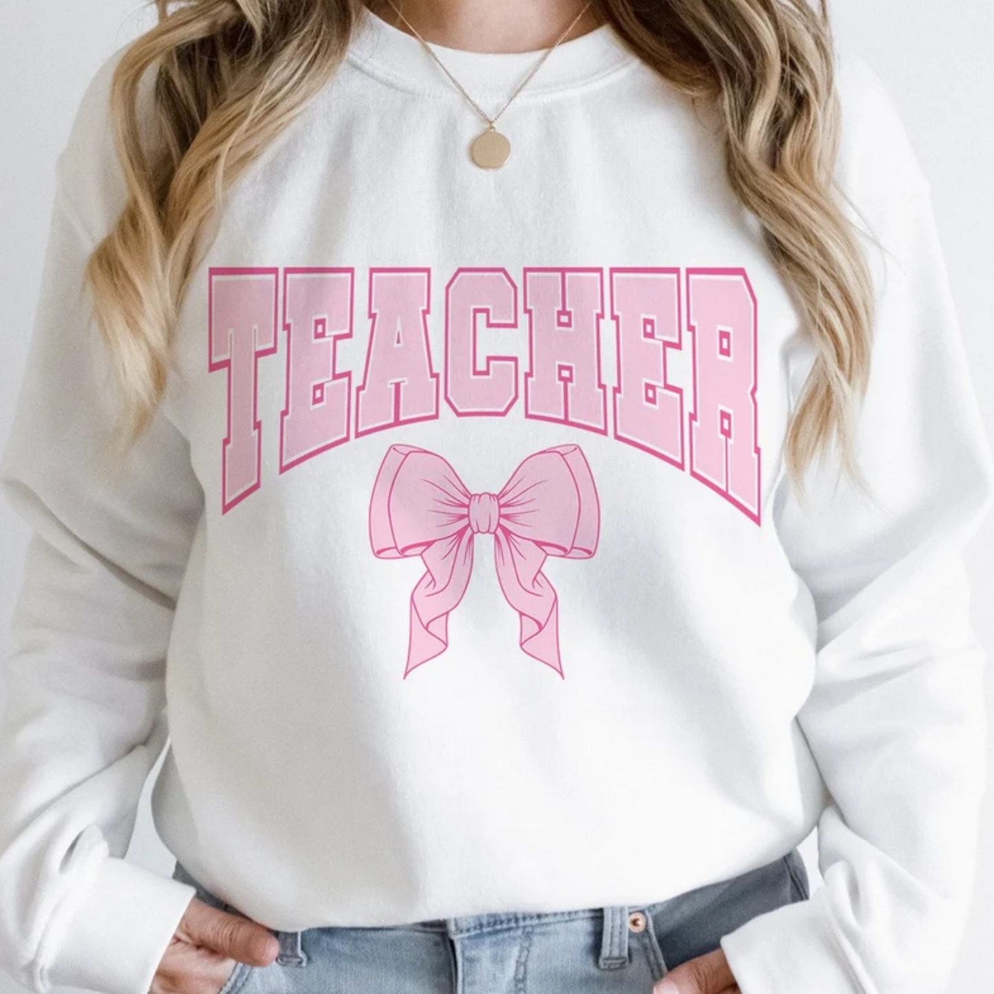 Coquette Teacher Crewneck