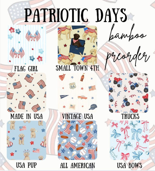 PATRIOTIC DAYS | bamboo blanket | preorder expected June