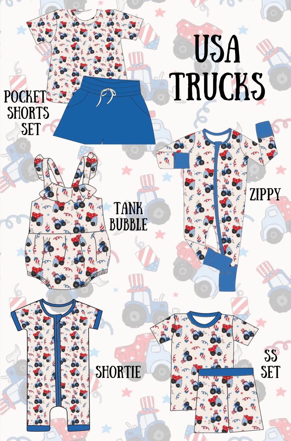 PATRIOTIC DAYS | preorder ships June | Kids | USA TRUCKS