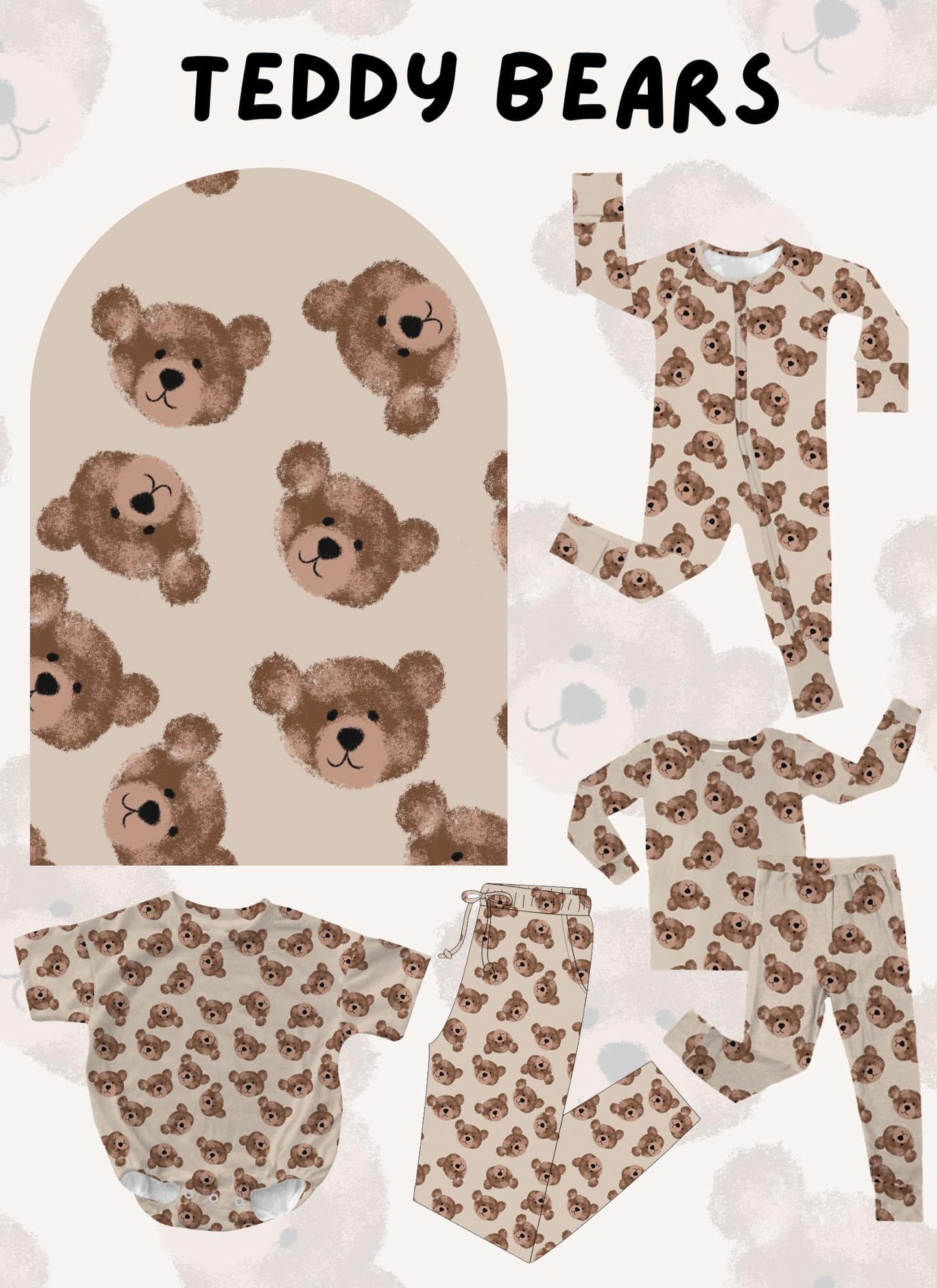 EVERYDAY BAMBOO PREORDER- TEDDY BEARS (youth)