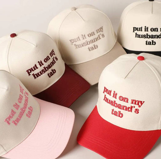 Put it on my Husbands Tab Hat