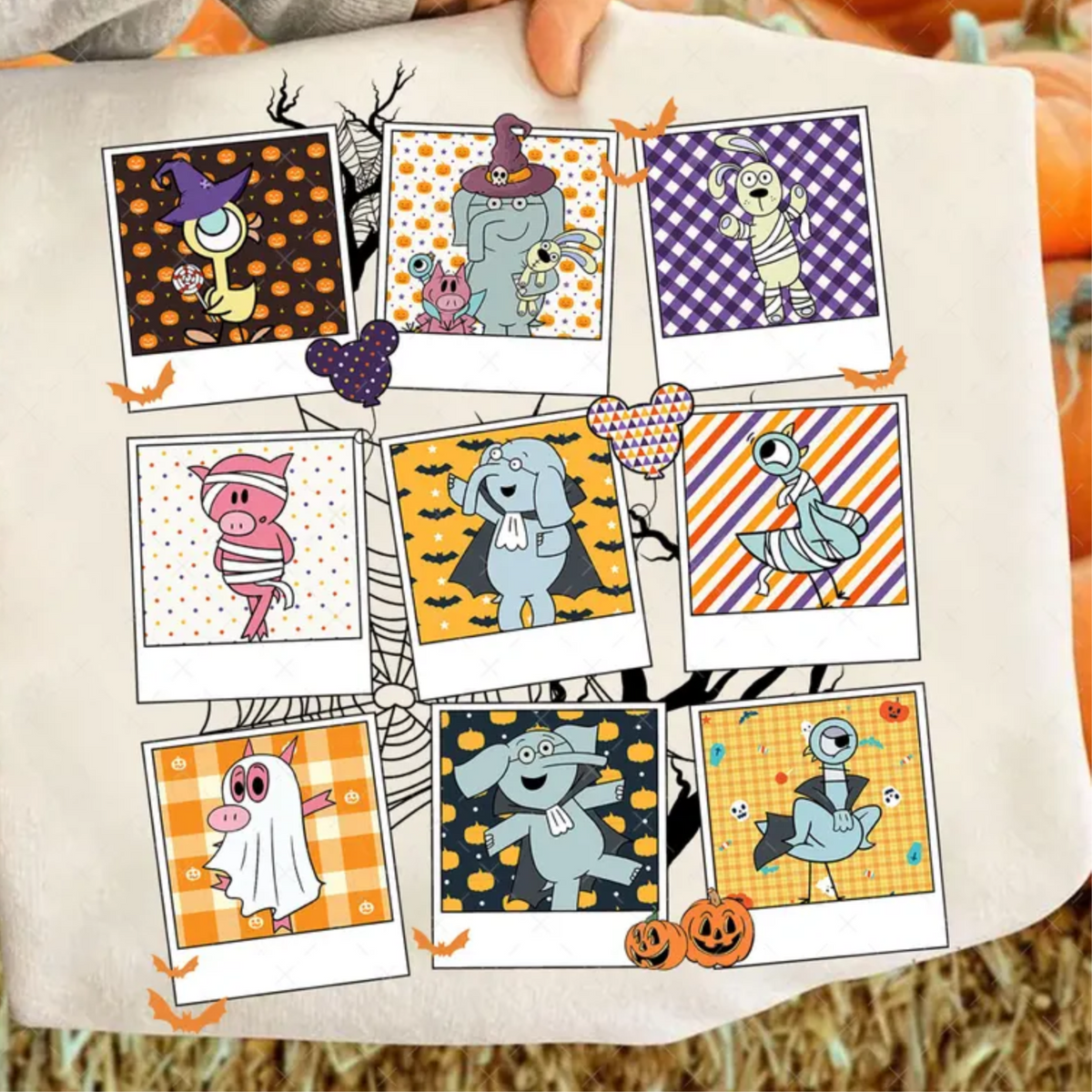 Spooky Book Characters Tee