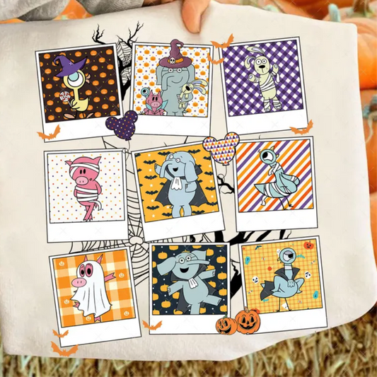 Spooky Book Characters Tee