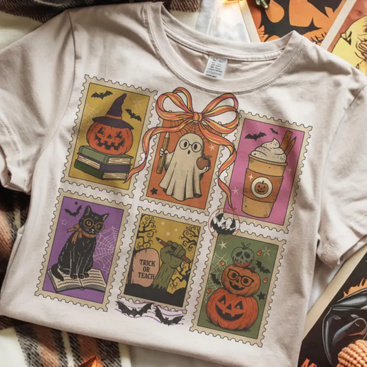 Spooky Teacher Stamps Tee