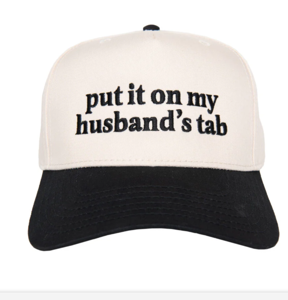 Put it on my Husbands Tab Hat