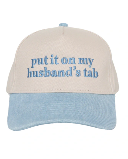 Put it on my Husbands Tab Hat