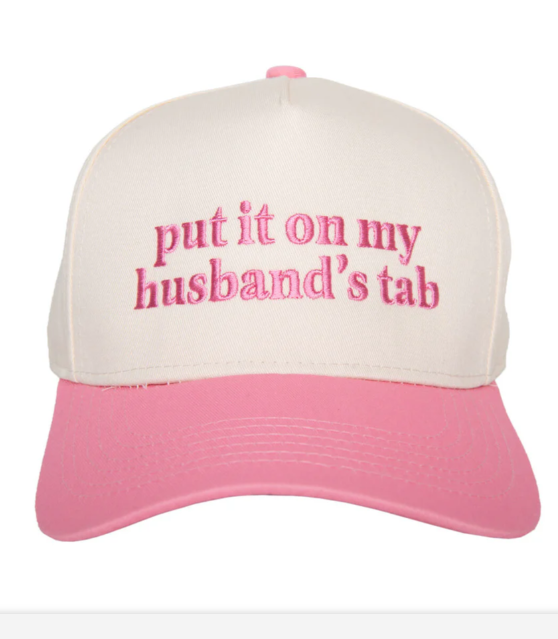 Put it on my Husbands Tab Hat